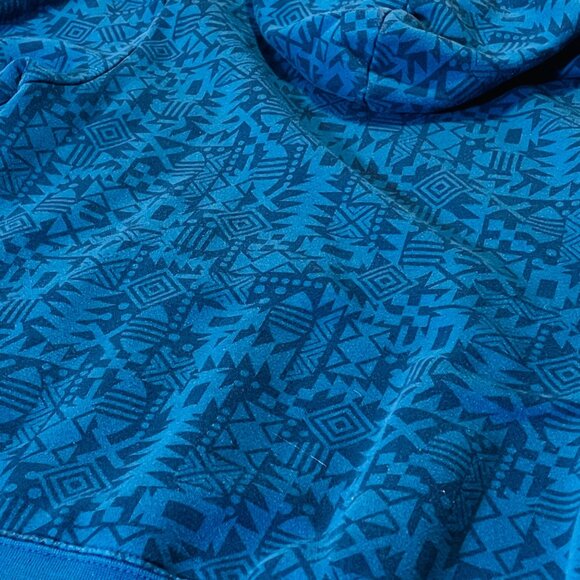 Xersion Blue Patterned Hoodie Sweatshirt S Men’s Small - Picture 8 of 8